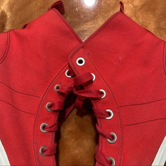 Keds Rookie Loop de Loop High Top Red Lace Up Sneakers size 9 - Picture 5 of 12